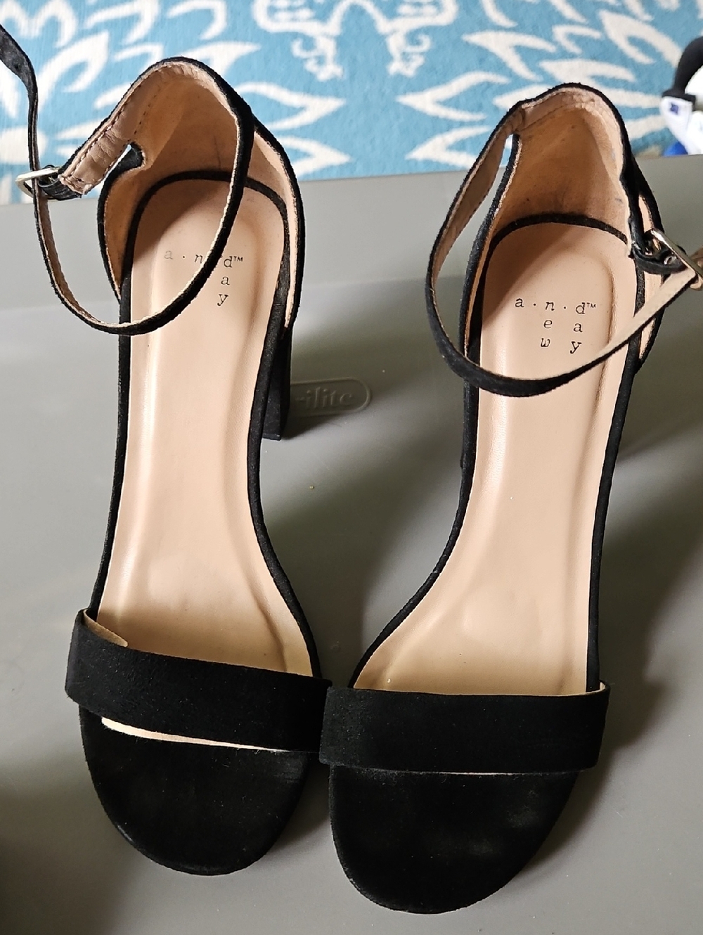 Black Ankle-Strap Women's Sandals